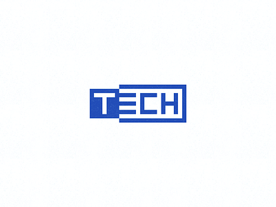 Tech Wordmark chip chips connect hardware lettering logo negative space tech techno technology usb word mark