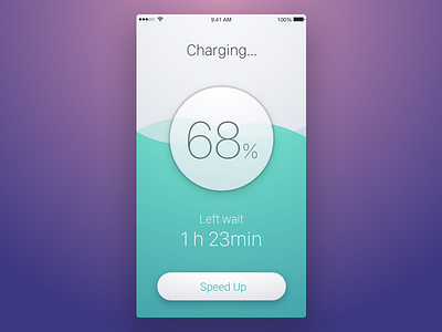 9th Week (Friday) - Charge app battery charge charging free mobile rondesign sketch themeforest