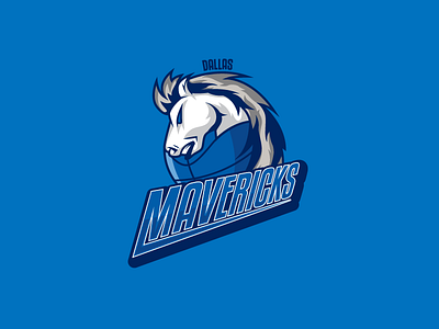 Dallas Mavericks Re-designed logo art basketball brand branding design graphic horse logo logotype nba type