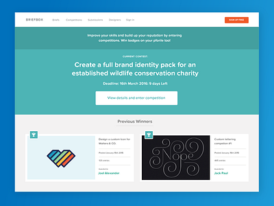 Briefbox Competitions briefbox competition designers learn practice briefs thumbnails. website