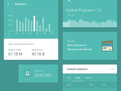 Module 01 - Out now! chart icon interface kit module ui ux web