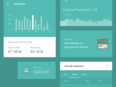 Module 01 - Out now! chart icon interface kit module ui ux web