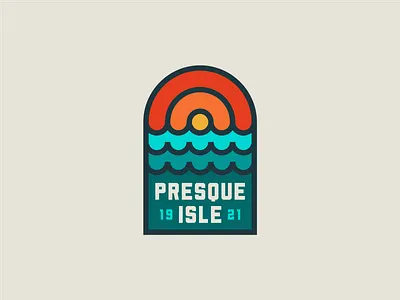 Presque Isle patch concept erie logo patch presque isle retro vintage