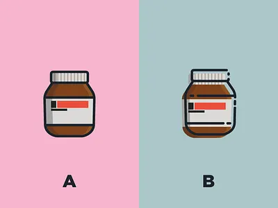 Nutella chocolate icon illustrator line line art mexico nutella