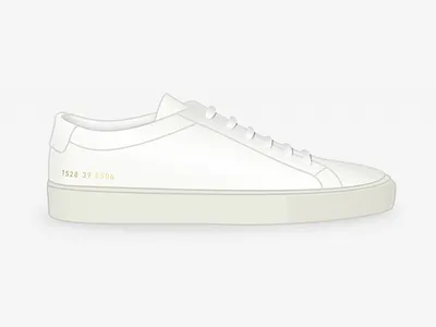 CP Original Achilles minimal shoes simple sketch sneakers white