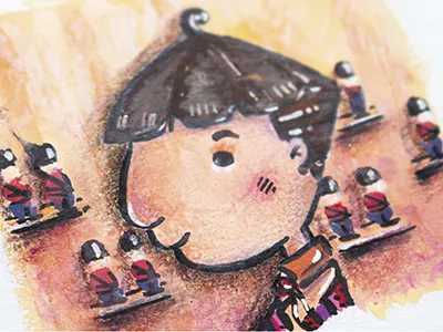 Sketching [3]... character color pencil illustration ink pastel sketch sweet watercolor
