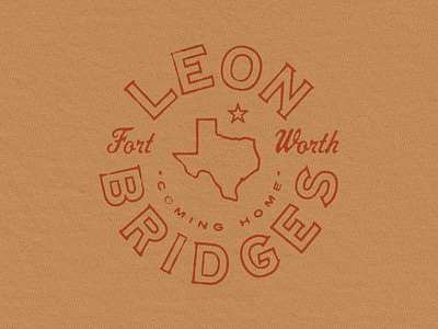 Leon Bridges Texas Seal badge blues bridges graphic leon logo merch merchandise retro seal texas vintage