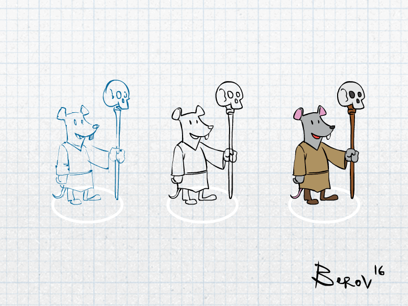 Voodoo Jar - Mouse Progression animation character design game illustration java mouse multiplayer priest sorcerer sprites voodoo