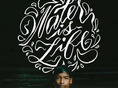 charity: water x Over App app charity: water design layer mobile over over app phone typography water