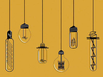 Hanging bulbs bulb filament light bulb modern vector