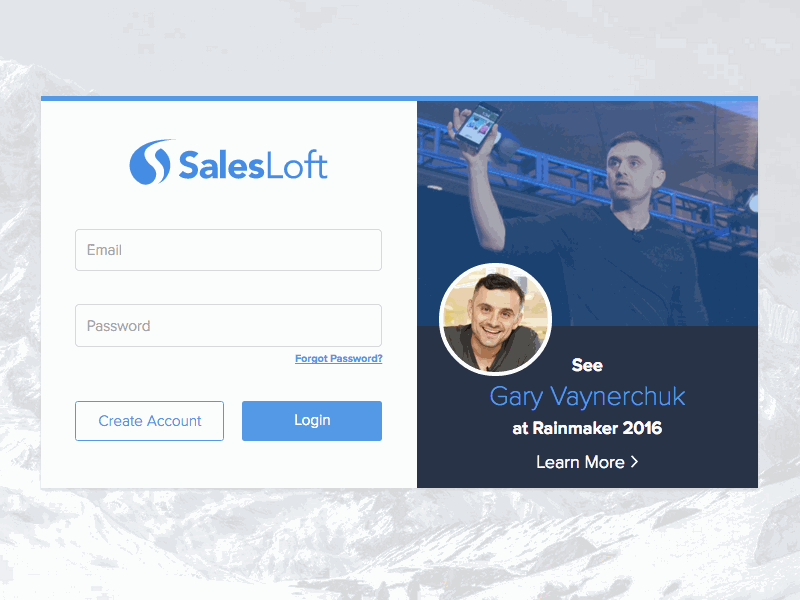 Login Revamp flat login mountain mouseover ui ui design