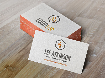 Loud Lee Mockup audio business card icon logo mockup