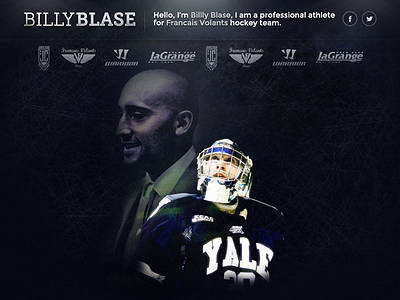 Unused landing page concept blue dark hockey ice hockey landing page nhl sponsors sport sports