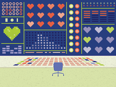 Beep Boop computer illustration pixel robot tech