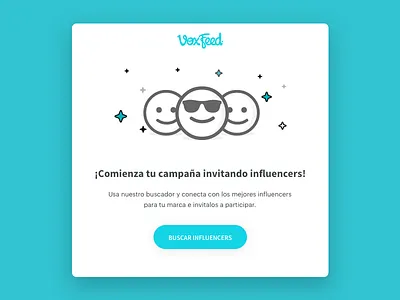 Voxfeed Invitatation Campaigns card faces glasses invitation ui