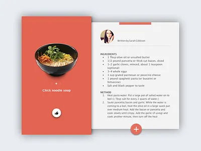 Recipe 040 40 dailyui food graphic recipe ui uidesign