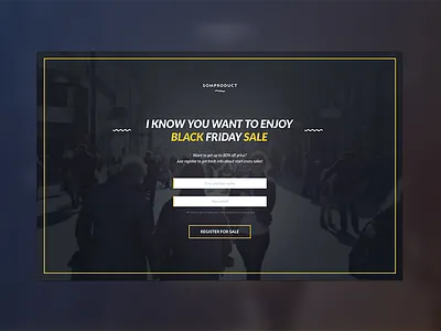Black Friday Landing black friday clean landing ui web