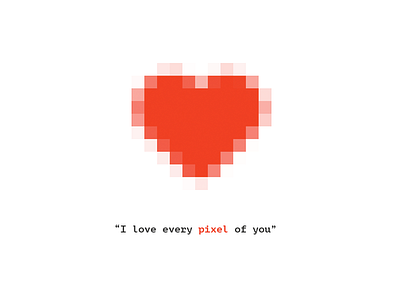 Pixel heart icon love pixel