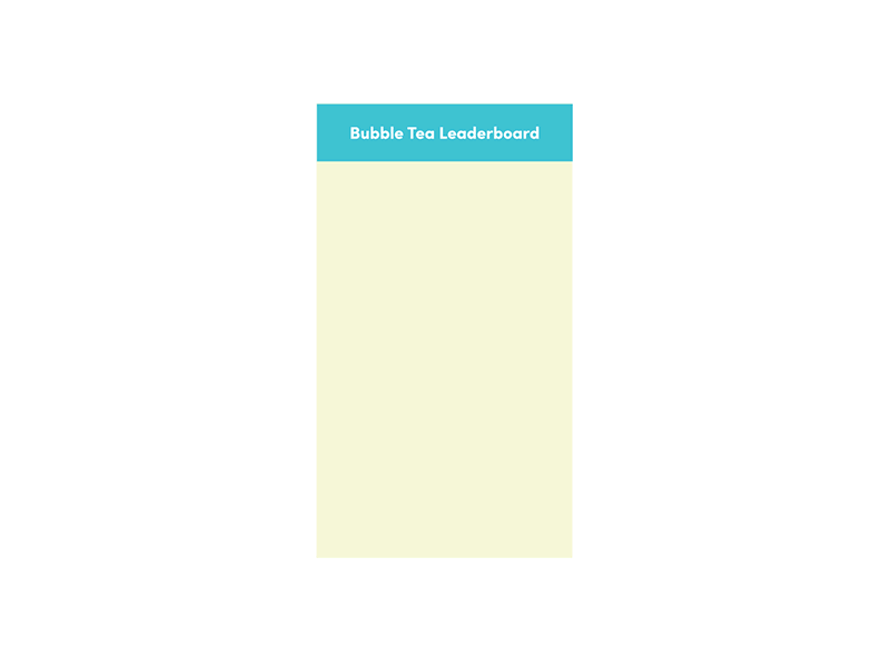 DailyUI #019: Leaderboard dailyui fun leaderboard