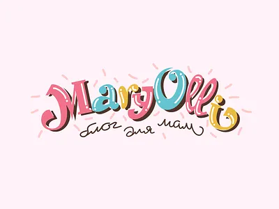 Maryolli artdemix cartoon kids lettering logo