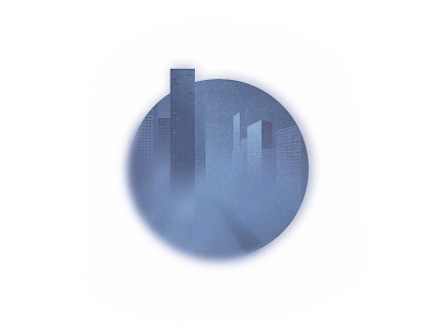 City blue blur city drops fog illustrate illustrator misty photoshop rain skyscrapers