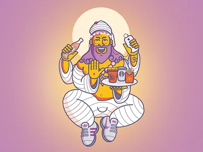 Find Your Faith characters coca faith flat gods illustration vector