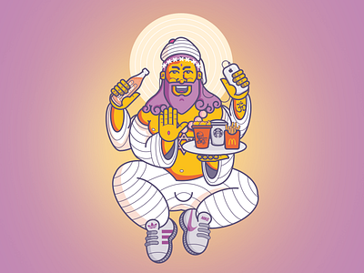Find Your Faith characters coca faith flat gods illustration vector