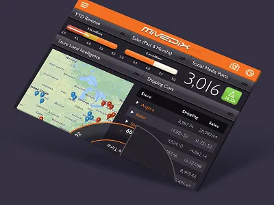 Application Branding & UI app business intelligence data data visualization interface mobile app ui ux