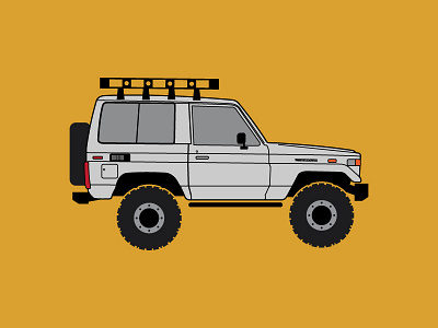 Bj 70 bj70 illustration landcruiser toyota