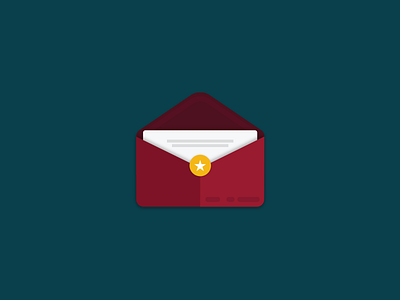 Envelope Icon Concept concept envelope flat icon material