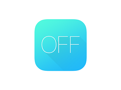 Discount app blue icon ios ui