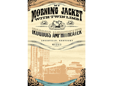 My Morning Jacket Poster concert poster graphic design illustration poster typography