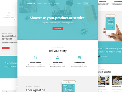 Showcase Pro Theme genesis home page jtgrauke landing page showcase theme wordpress