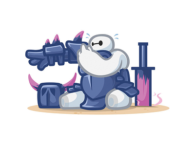 Baymax X Pekka baymax coc illustration pekka throwback