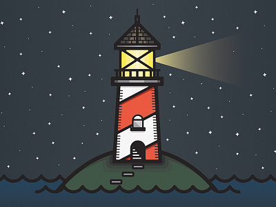 Lighthouse lighthouse stars water