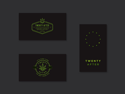 Twenty After cards 420 cannabis logo marijuana pot weed
