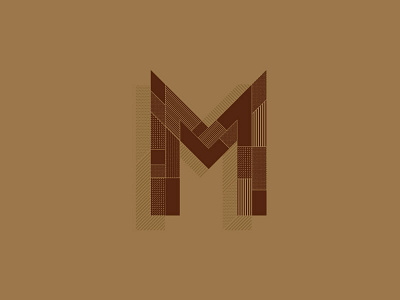 Geometric M adobe ai design dropcap geometric graphic type vector