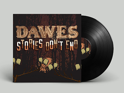 Stories Don't End Album Re-Design album cover graphic design illustration typography