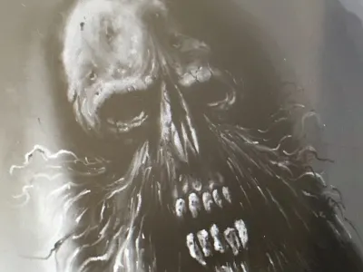 WIP - Painting beard skull