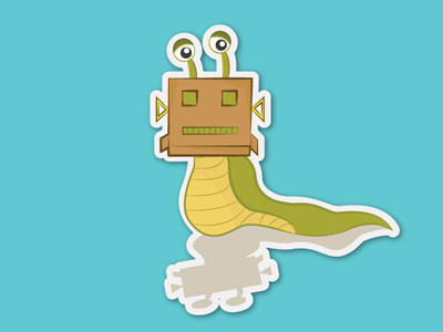 Sticker free mule robot slug sticker stickers