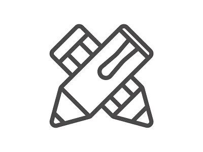 Personal Web Icon brand branding design flat icon illustration logo logo design pen pencil