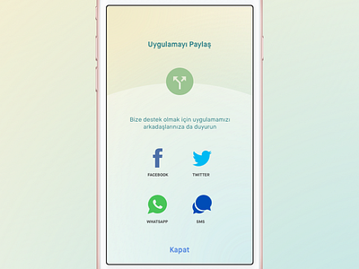 Share Screen facebook mobile modal popup share sharing sms twitter weather whatsapp