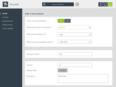 Pattern Library UI atomic design coding development pattern library ui ux