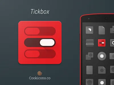 Tickbox Product Icon android app icon icon iconography material material design product icon tickbox
