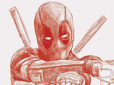 Deadpool WIP illustration