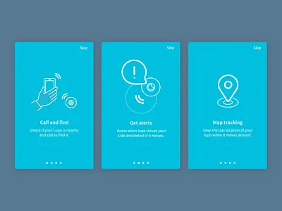 Mobile App Lupo - Onboarding app branding device hardware illustration ios location onboarding tech ui ux vector