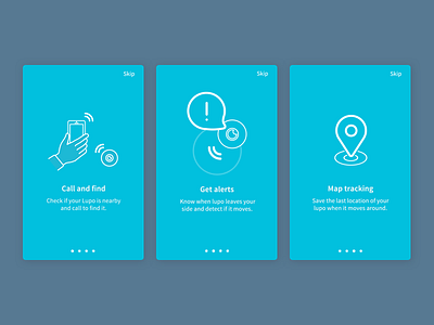 Mobile App Lupo - Onboarding app branding device hardware illustration ios location onboarding tech ui ux vector