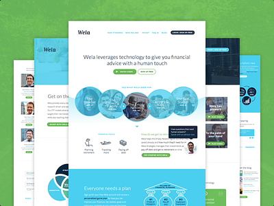 Wela is live! financial landing page marketing responsive ui ux web website wela