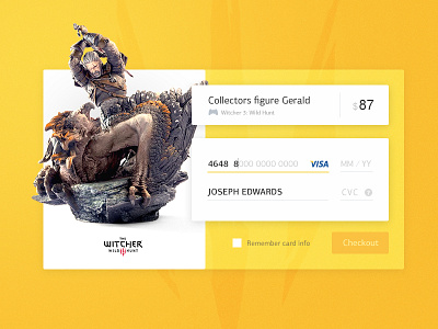 Day 002 Credit Card Checkout 002 card checkout credit dailyui form interface ui user widget