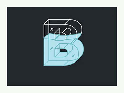 water alphabet illustration water